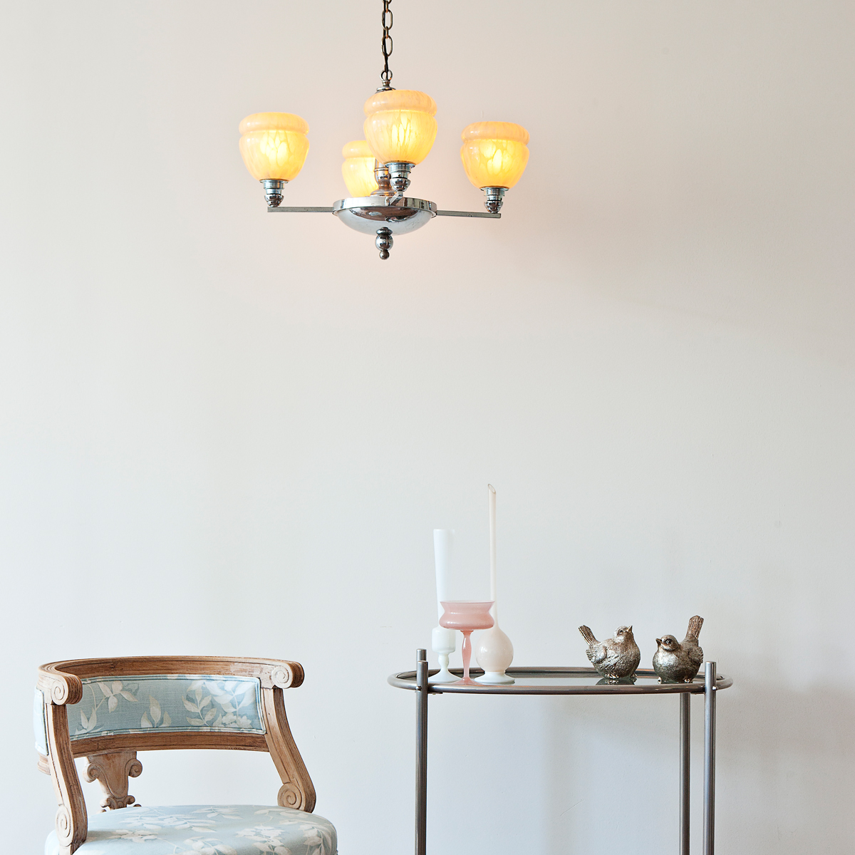 Wonderbaarlijk Mooie hanglamp art deco 20/30-jaren uit Frankrijk | Beautiful UI-41